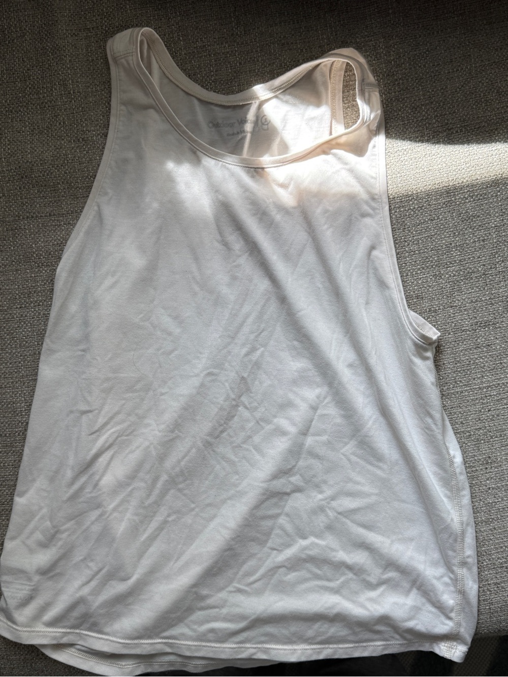 Outdoor Voices Off White Tank Too Cloud knit small